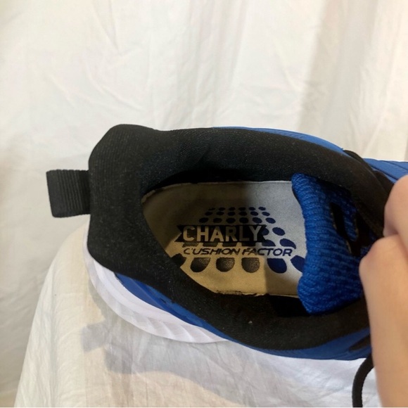 Charly Men’s Falcon Breathable Sneaker Running Shoe in Blue/White - Picture 5 of 12